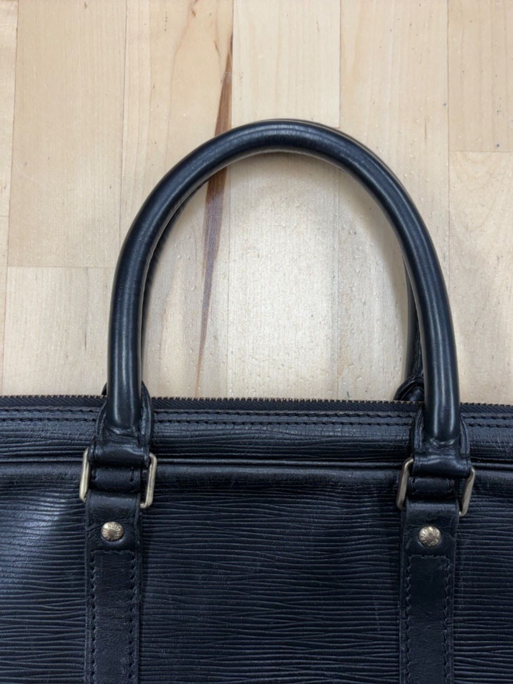 Vintage 1980’s Louis Vuitton Briefcase Epi Leather Black - Picture 11 of 15
